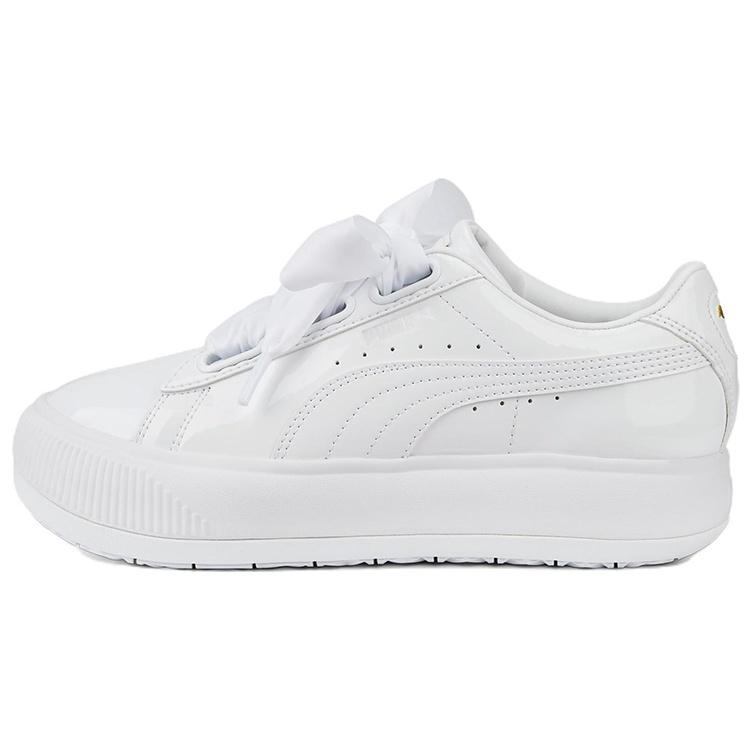 (WMNS) PUMA Suede Mayu Heart Patent White Women s 385967-01 EU 37.5