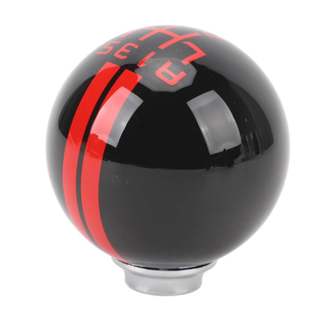 Manopla de Câmbio de 6 Velocidades para Carro de Corrida Estilo Shelby GT500 Bola Redonda com 3 Adaptadores para Veículo Manual
