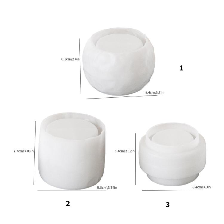 Multipurpose Sturdy Silicone Mould for Cylinder Candle Accessory Portable for Artistics and Craft Supplies Lovers