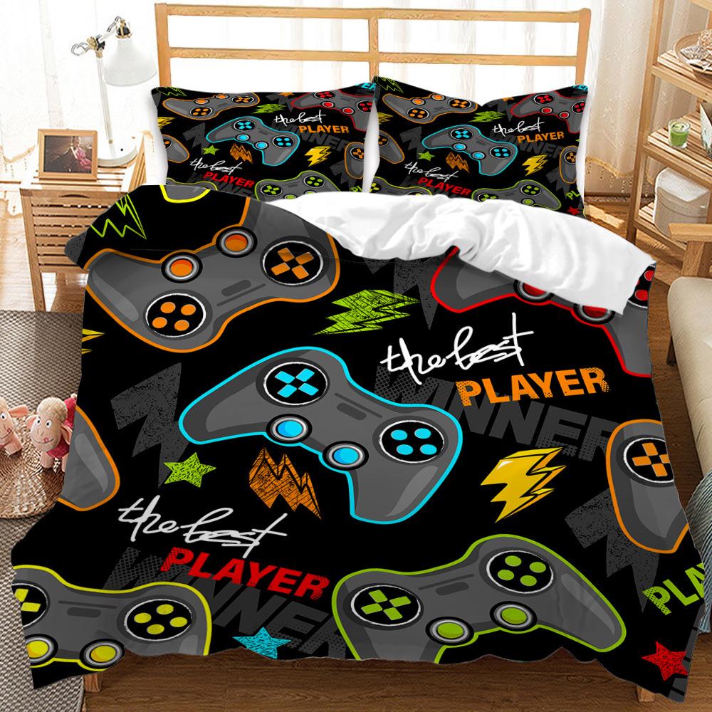 Direct Sales 3D Digital Printing Kit Gamepad Three-Piece Quilt Cover