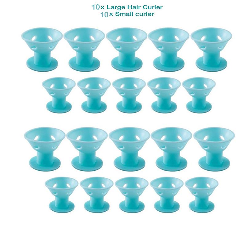 Curly Hair Products Silicone Curling Iron Hair Curler No Heat Soft Rubber Magic No Clip Hair Rollers Curlers DIY Styling Tools