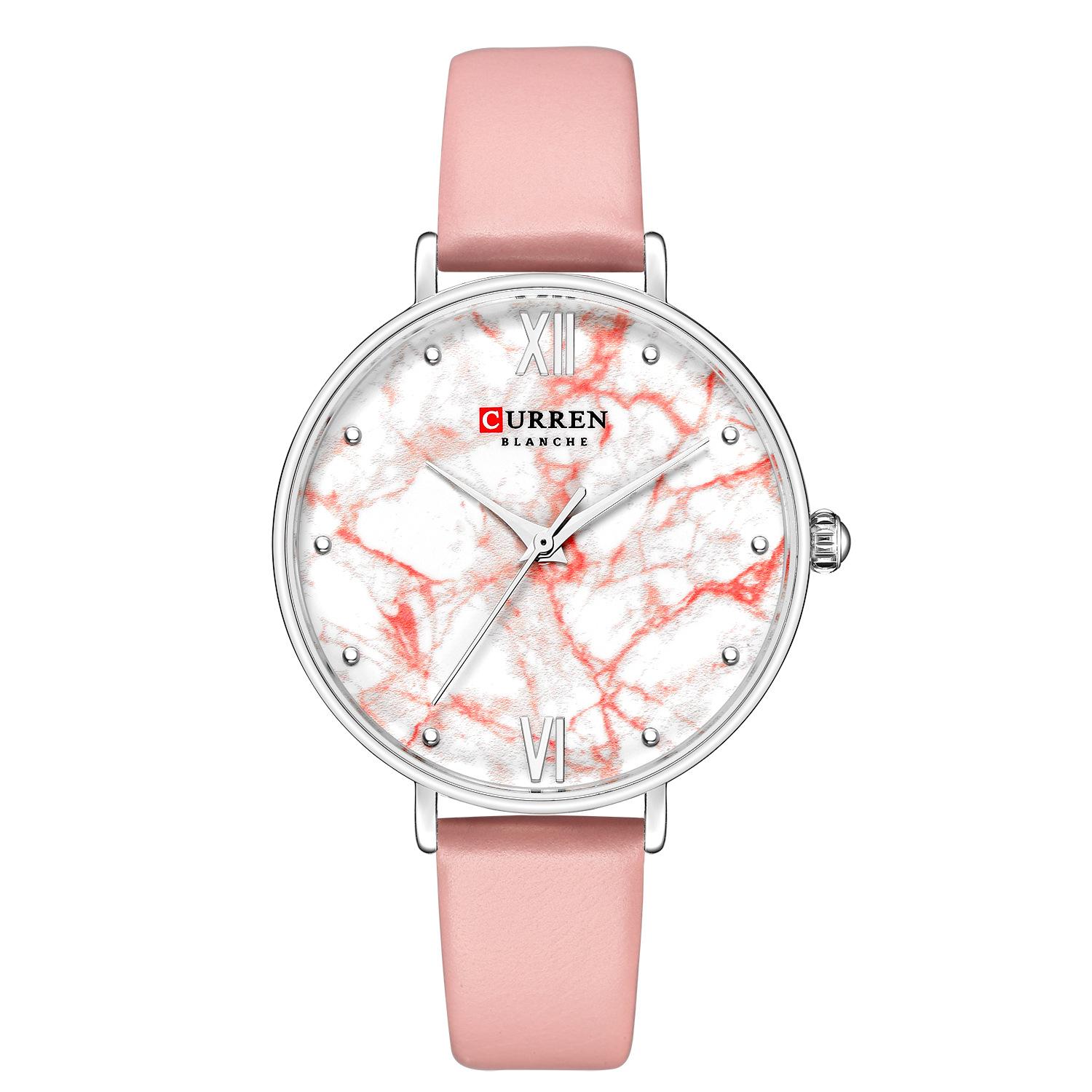 

Женские часы CURREN, водонепроницаемые модные студенческие простые ультратонкие кварцевые часы для женщин