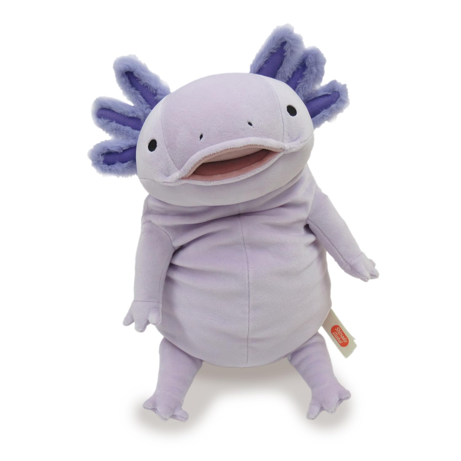 

Shinada Global Mochi Series Mochiupa Pastel Lavender 22 x 22 x 30cm Plush Axolotl Animal (L) MOUP-0350PL