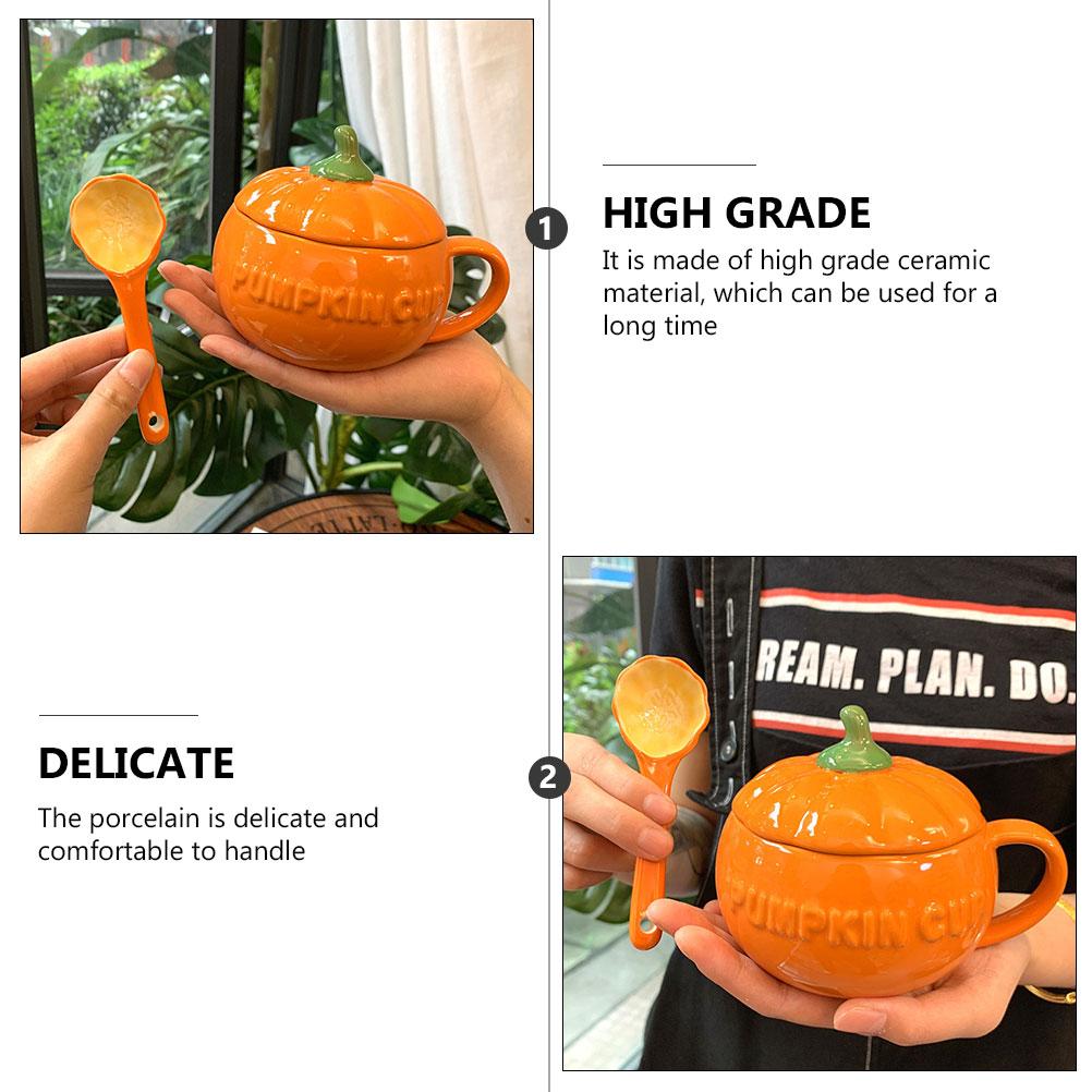 Pumpkin Mug Ceramic Milk Ceramics Cup Water Juice Coffee Storage Cups Creamer Tea