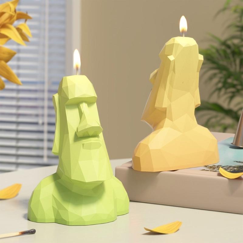 3D Art Statue Silicone Candle Molds for Candle Soap Gypsum Decoration Epoxy Resin Silicone Molds Fondant Silicone Molds