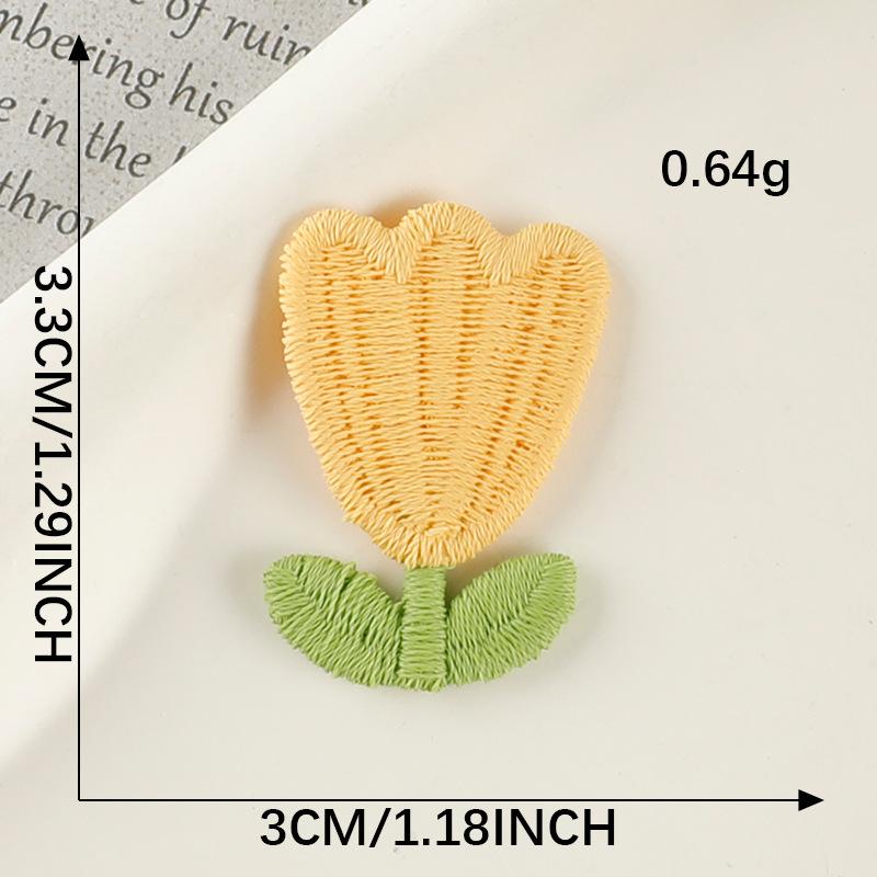 Akcesoria Spinka do włosów Akcesoria do włosów Akcesoria Naklejki do haftowania rozpuszczalne w wodzie Metka z tkaniny kwiatowej Broszka Łatka DIY Metka z tkaniny Naklejka z tkaniny