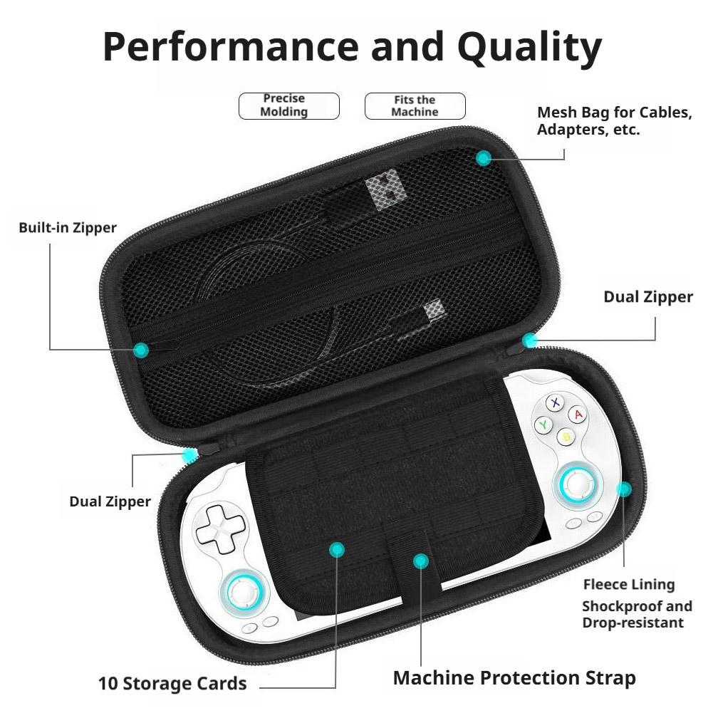 Hard Carrying Case For Anbernic RG VITA PRO Shockproof Waterproof Storage Bag Handheld Game Console Protector with Hand Strap