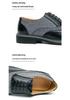2025 Plus Size Pointed Toe Leather Brogues: Versatile European Style Formal & Casual Men's Shoes