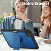 For iPad Pro 11 (2025)/11 (2024) Case Hidden Zinc Alloy Kickstand PC + TPE Tablet Cover with Shoulder Strap
