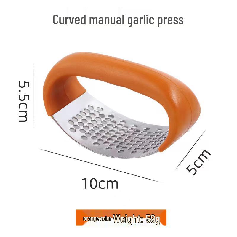 Stainless Steel Ring Garlic Press & Mincer – Home Essential Tool