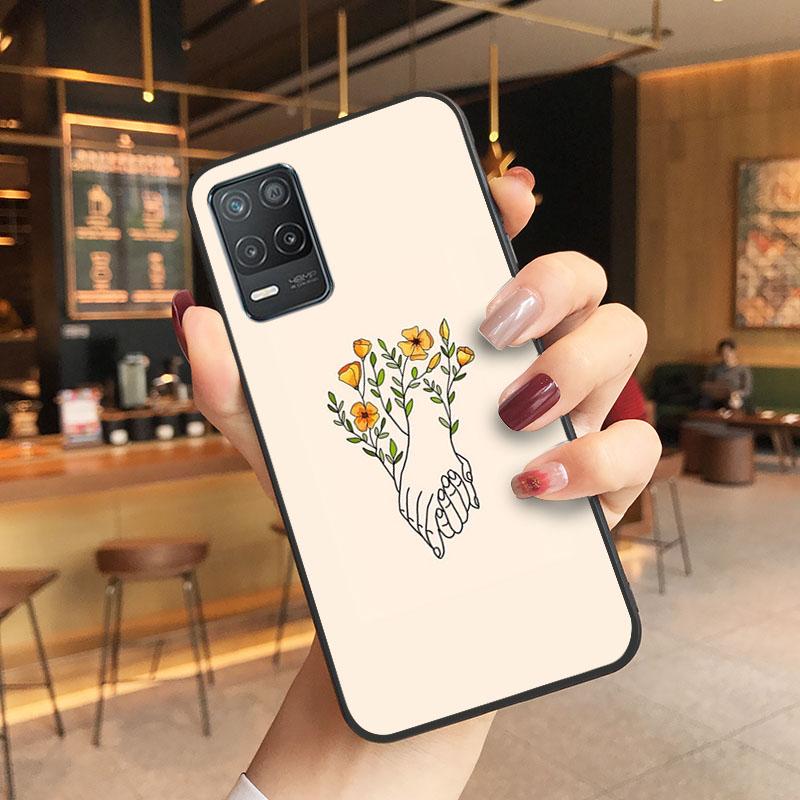 Art Flower Word Quotes Phone Case for OPPO Realme GT 2 Pro X2 Pro XT C25S 8 7 6 Pro 6i GT Master C3 C21 C21Y C11 X3 SuperZoom