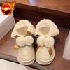 Fashion Cute Bow Snow Boots for Women Plush Round Toe Chunky Woman Shoes Non Slip Warm Footwear Trend 2025 Padded New in Winter Booties