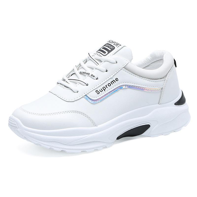 Women's leather shoes, autumn new little white shoes women's sports shoes women's versatile Korean version of student women's shoes simple