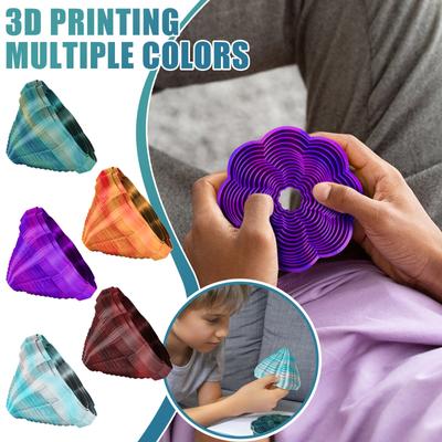 3D Printed Petal Shaped Toys For Children And Adults, Focused Toys For Stress Relief And Relaxation