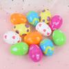 Toy Eggshell Colourful Easter Egg DIY Educational Toys Plastic Assorted Eggs Fillable Easter Egg