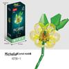 Compatible Sunflower Crystal Flower Building Set: Children's Educational Toy for Girls