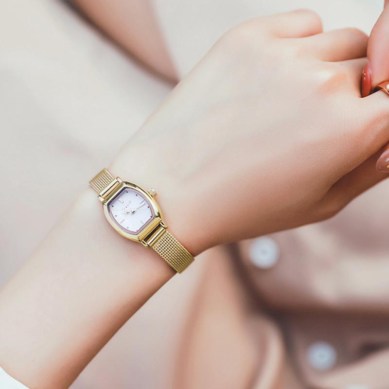 Mini Lady Women's Watch Japan Quartz Fashion Hours Dress Bracelet Simple Stainless Steel Strap Girl‘s Birthday Gift Julius Box