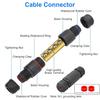 5PCS IP68 Waterproof Junction Box, Electrical Cable Wire Connectors, with 6-10 AWG 80A Screw Wire Connector Nut