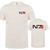 Mass Effect N7 T-Shirt Sommer Unisex Kurzarm Baumwolle N7 T-Shirt Unisex Oberteile Tee
