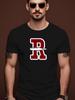 Summer Tshirt with Bold "R" Design - Red