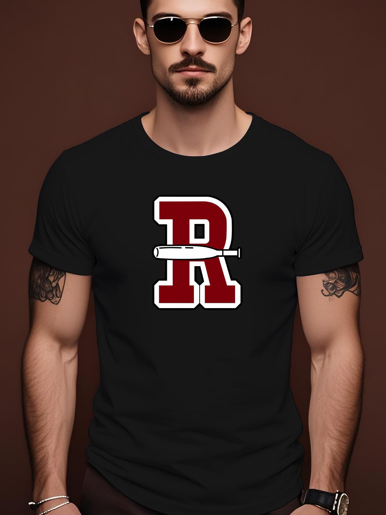 Summer Tshirt with Bold R Design - Red XL