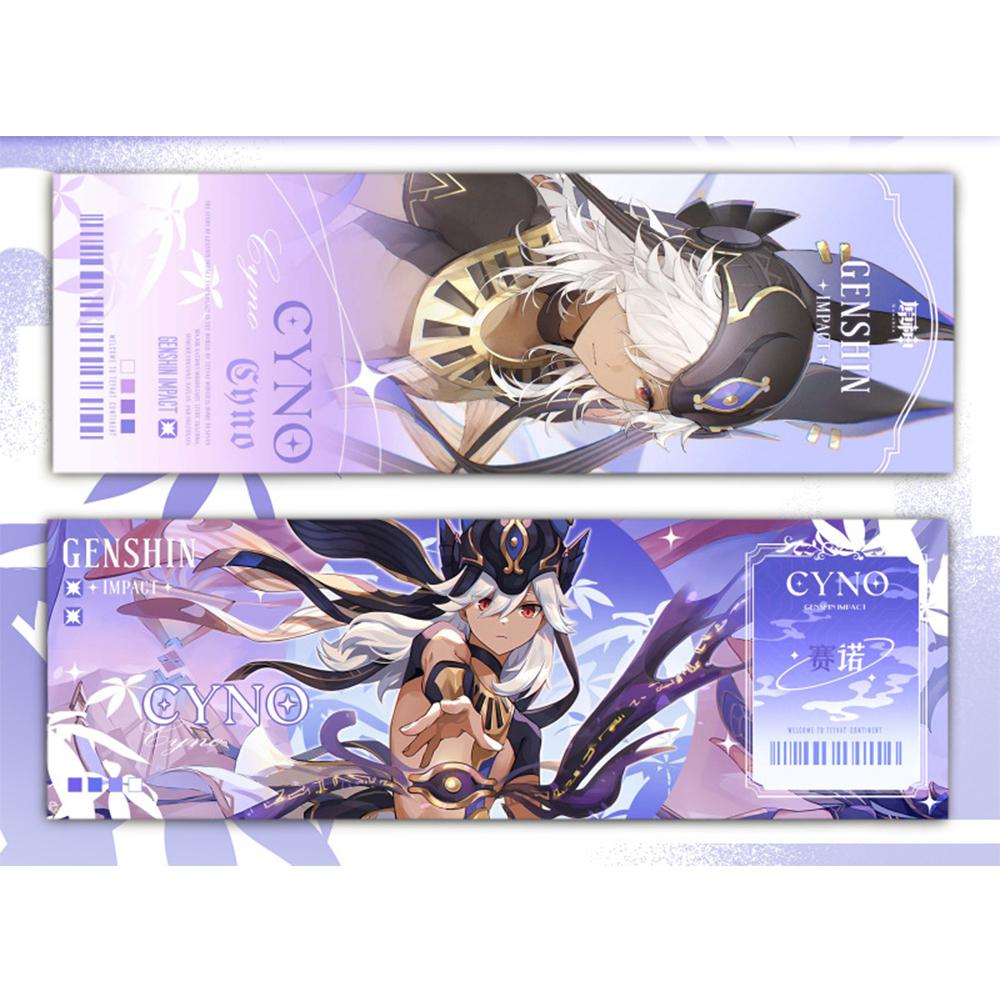 Genshin Impact Collection Karty Hry Záložka Furina Neuvillette Wriothesley Laser Oboustranná vstupenka Anime Tarotová karta Dárek