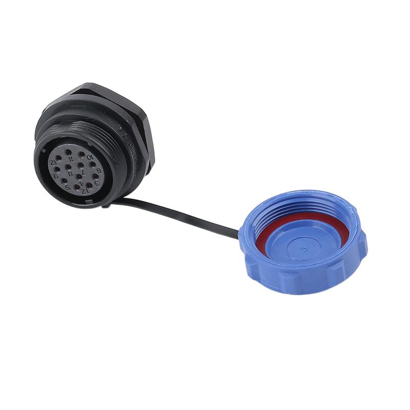 WEIPU SP21 SP2112/S Female Socket Industrial Electrical Connector Waterproof Bulkhead Panel Mount 2 3 4 5 6 7 8 9 12 15Pin