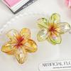 Women Hair Claw Candy Color Flower Shape Hair Clip Elegant Anti-slip Hair Fixing Back Head Hairpin Hair Accessories
