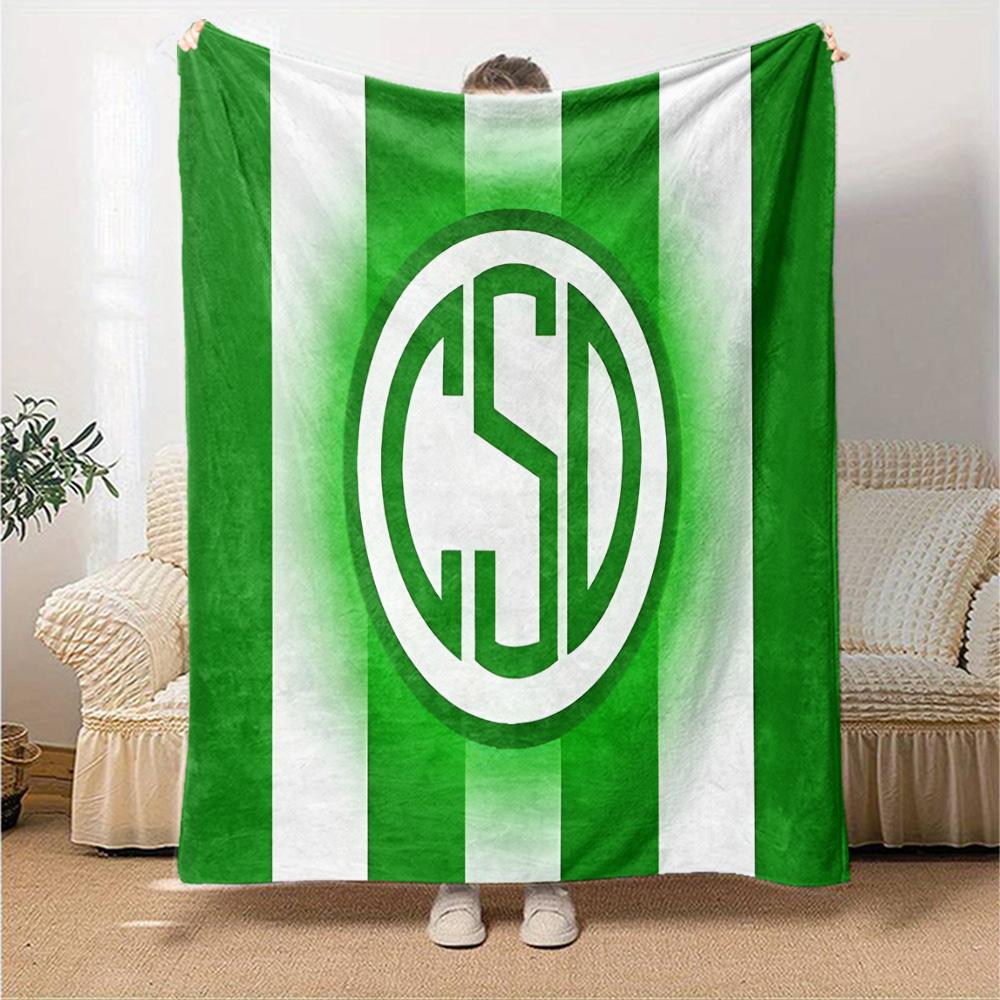 Desamparados Design Flannel Blanket, Soft Polyester, Modern Design, All-Season for Camping, Travel, Gifts for Holidays or Birthdays