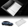 Silicone Car Central Console Storage Armrest Box Mat for Tesla Model Y Juniper Launch 2025 2026-UP Tray Organizer Accessories