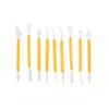 8pcs/set Double Headed Cake Carving Cutter Pen Set Baking Group Fondant Knife Making Cutting Clay Color Soft Diy Tool Odorless