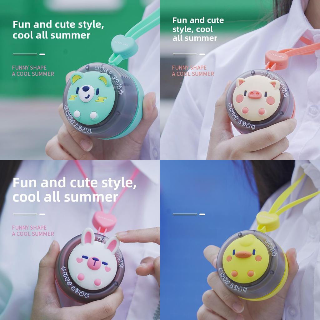 Pokmon Mini Handheld Fan With Usb Rechargeable Noleaf Design For Kids Outdoor Use