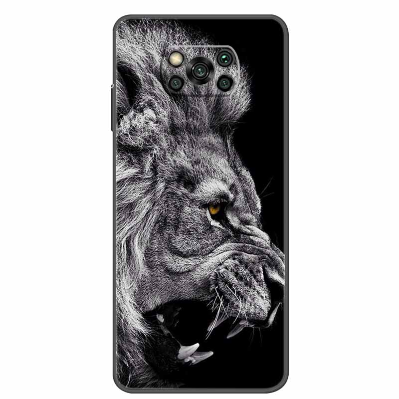 Case For POCO X3 Pro Soft Silicone TPU Black Bumper Cover For Xiaomi Poco X3 NFC Phone Back Cases PocoX3 X 3 X3Pro Cat Cartoon