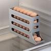 Refrigerator Egg Storage Box Rolling Kitchen Container Eggs Rolling Rack Large Capacity Refrigerator Egg Organizer Holder