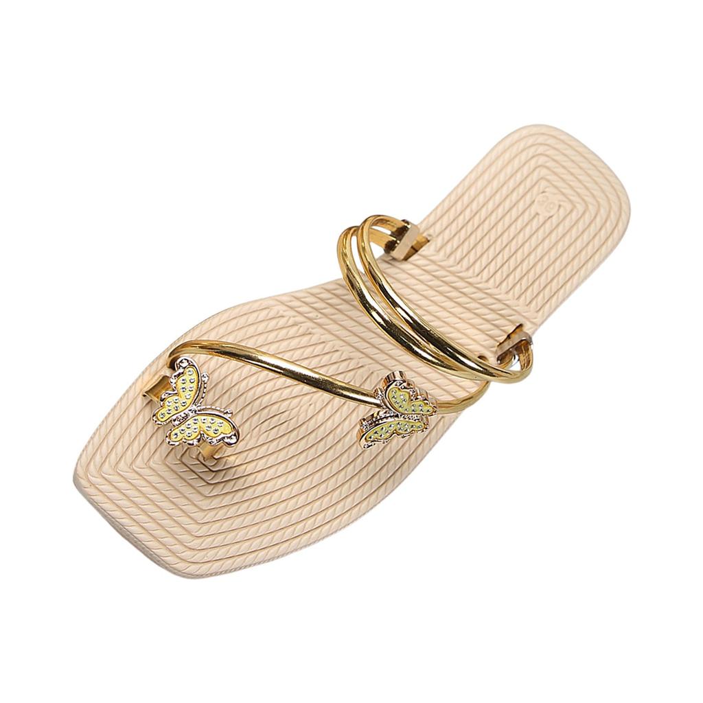 Beach Summer Platform Women Wedge Sandals Women Shoes Fat Sandals Fashionable Butterfly Thong Toe Sandals Zapatos De Mujer