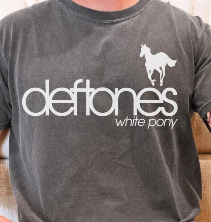 Футболка Deftones White Pony Рок-группа на Винтажной Черной Comfort Colors 1717 4XL