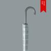 Waterproof Umbrella, Double-Sized Reinforced Long-Handled Umbrella for Men, Wind-Resistant, Extra-Large Straight Umbrella for Three People, Can Be