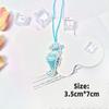 3D Ocean Theme Patches Handmade Rhinestone Beaded Patches with Hanging Rope Crystal Bag Lanyard Patch Beading Applique