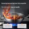 Chu Da Huang 32cm 304 Stainless Steel Honeycomb Non-stick Wok