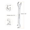 Uxcell Super-Thin Open End Wrench 5mm-11mm Metric Double Open-End Wrench with 15°and 75° Angled for Auto Repairs Home Projects