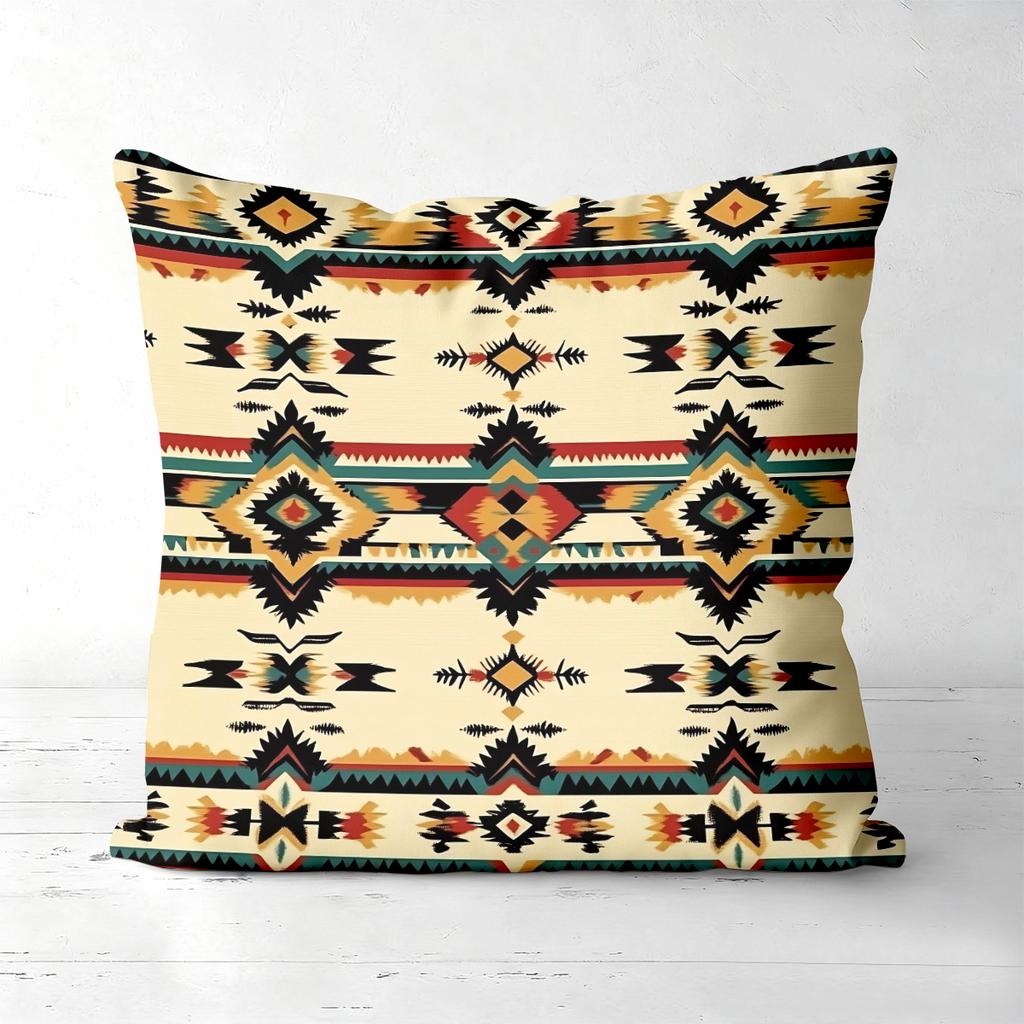 Bohemian Style Printed Decorative Throw Pillow Covers Polyester pillowcase, sofa decorative cushion cov Headboard Pillow
