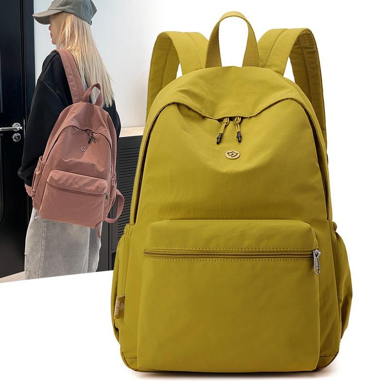 Anti-splashing nylon bag, new large-capacity student schoolbag, trendy outdoor travel bag, literary women's backpack.