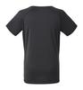DUNLOP Short Sleeve Tennis Badminton Game UV Size 2XO Women's Shirt, Moisture-Wicking, Quick-Drying, Protection, DAP1420W, 2024SS, Black,