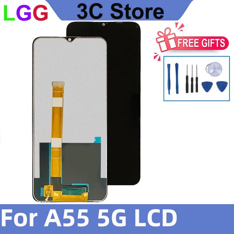 LCD Display for OPPO A55 5G Touch Screen Digitizer Assembly Replacement Parts