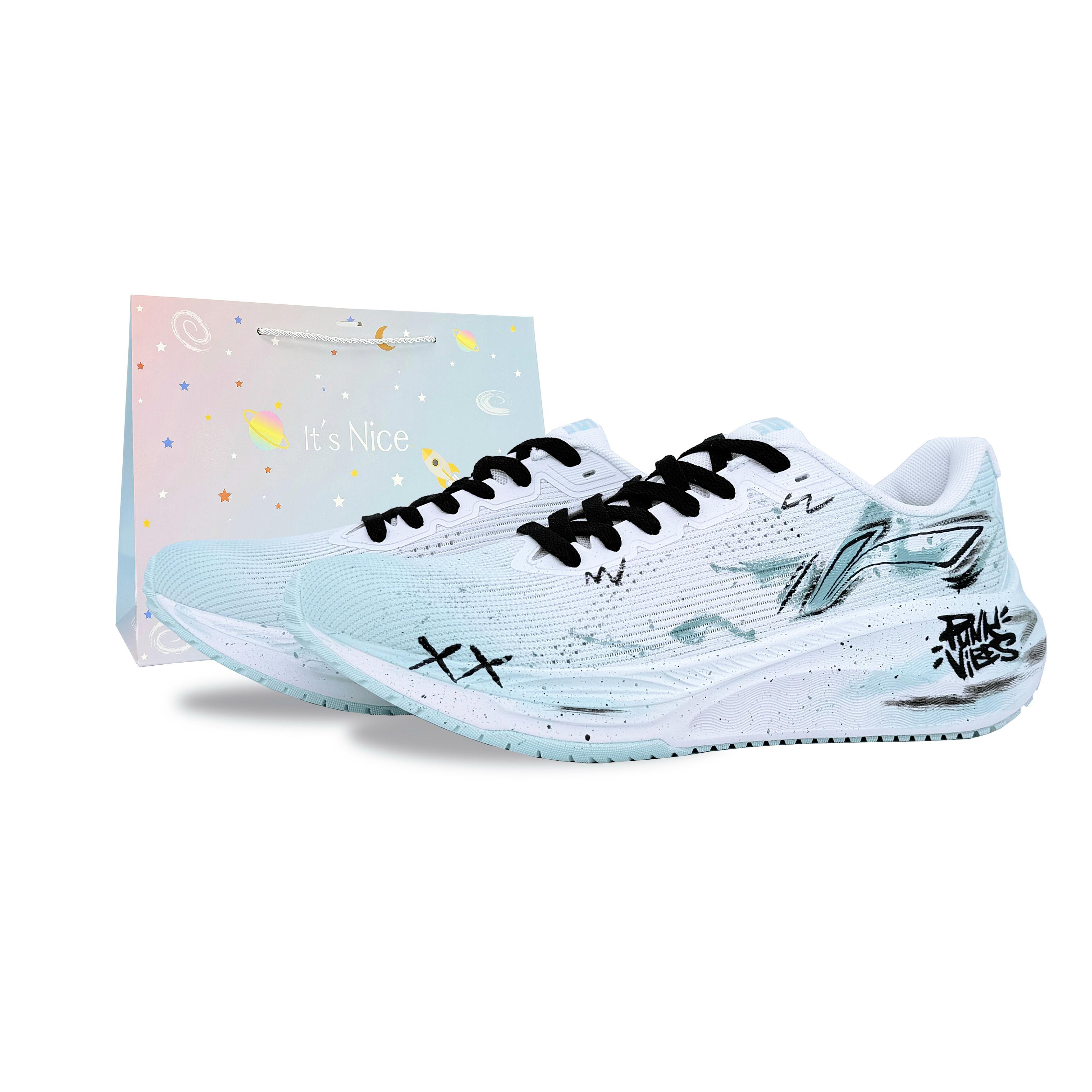 

Li Ning Версия 2.0 Износостойкие Дышащие Низкие Беговые Кроссовки Мужские Сине-Черные ARSU009-7(Команда-1426LD) 41