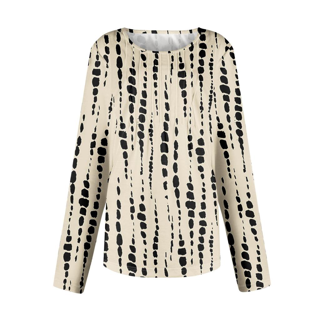 Damen Langarmshirts Grafik-T-Shirts Lässige Basic-Tops Pullover