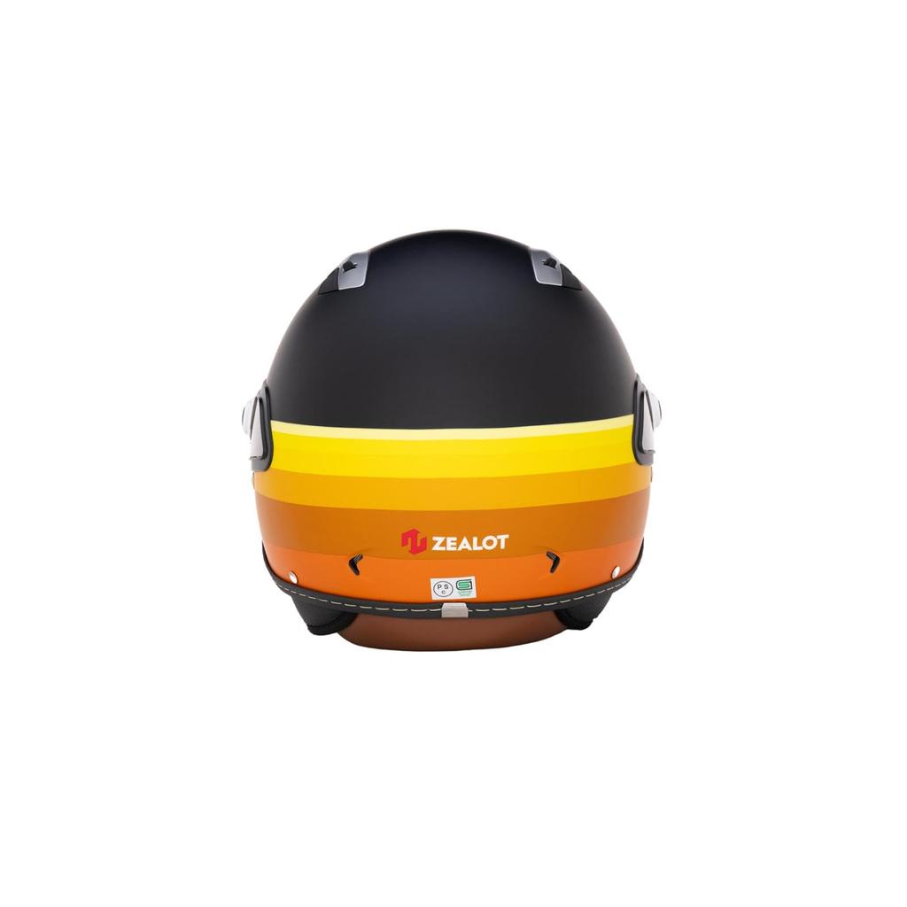 ZEALOT ZILLIDE 2 Inner Shield Matte Size Jet, Black/Yellow, M, 55-56cm (JR0019/M)