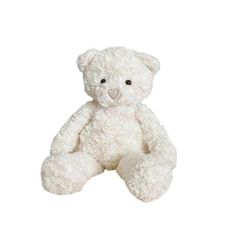 Entzückendes herzförmiges Plüsch-Teddybär-Spielzeug für beruhigenden Komfort, 41,9 cm groß, langes, zotteliges braunes Fell