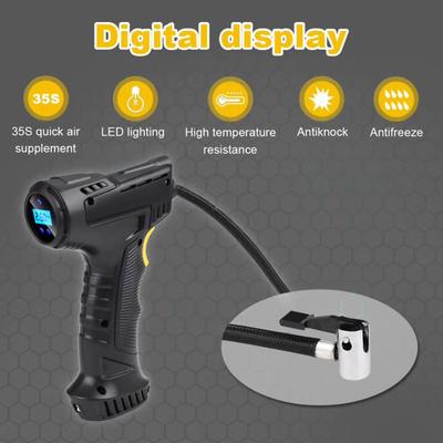 Pompa per pneumatici auto e monitoraggio pressione pneumatici Display digitali intelligenti Gonfiatore per pneumatici ricaricabile Attrezzatura Pompa ad aria automatica 120W