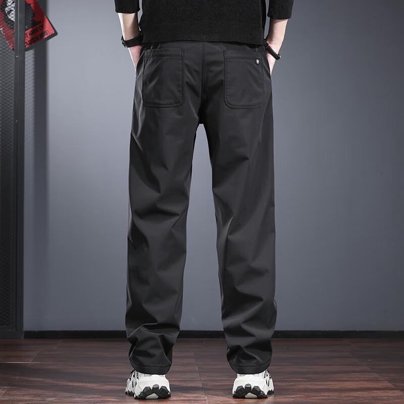 Jie Leinuo Men's Outdoor Water-Resistant Straight Leg Soft Shell Pants